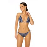 Dwuczesciowy Stroj kapielowy bikini MEGAN PS4 Granatowy LAVEL przod