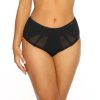 Majtki kapielowe z wysokim stanem Panties vG NEGRO Czarny LAVEL przod