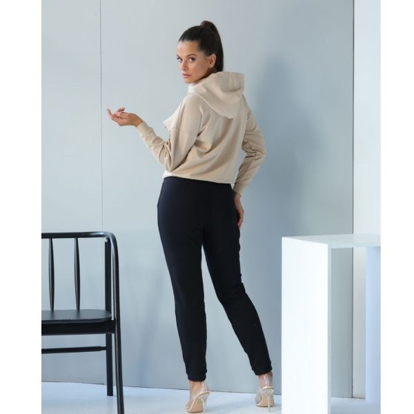 bluza dresowa male logo kaptur bezowa tyl bluza dresowa male logo kaptur bezowa tyl