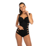 Aleksja P Negro przod jednoczesciowy stroj kapielowy LAVEL