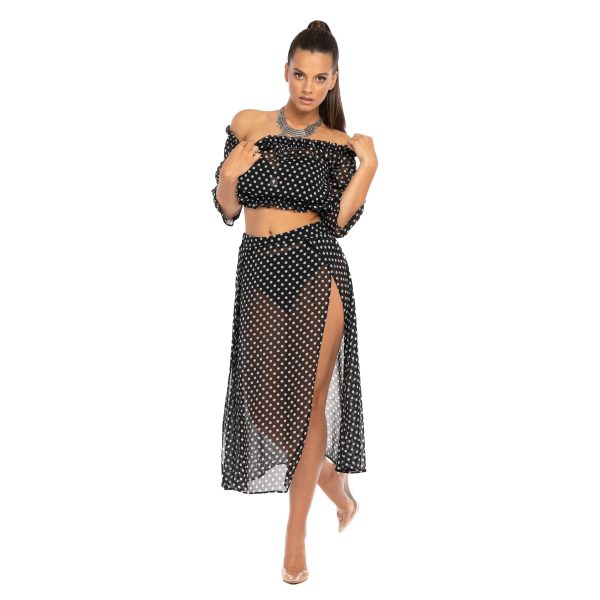 Luiza Top Skirt S34 przod komplet plazowy LAVEL