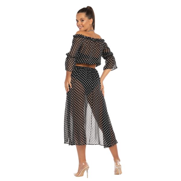 Luiza Top Skirt S34 tyl komplet plazowy LAVEL Luiza Top Skirt S34 tyl komplet plazowy LAVEL