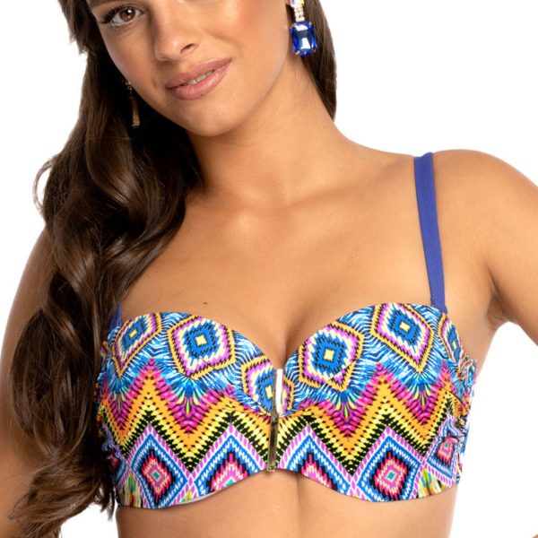 biustonosz kapielowy chabrowy kolorowy Brigitt M N13 vMN przod LAVEL