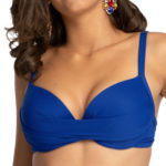 biustonosz kapielowy niebieski push up Latoja Castaway vZ przod LAVEL