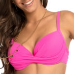 biustonosz kapielowy rozowy push up Latoja Pop Art vZ przod LAVEL