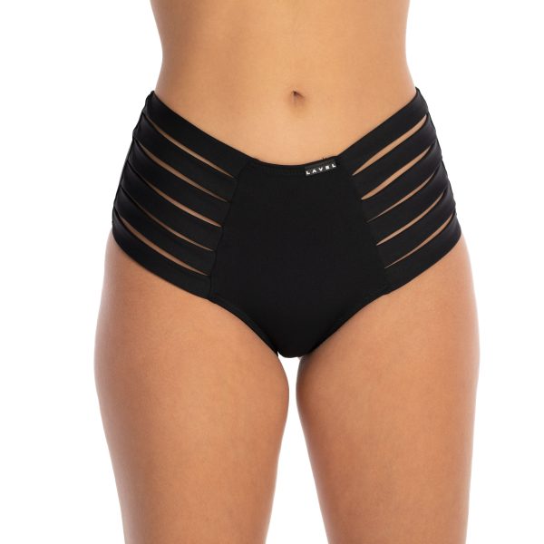 Majtki kapielowe Panties VP negro przod LAVEL