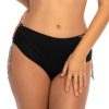 majtki kapielowe wysokiej jakosci Loren 2 E6 przod czarne z sznurkiem E6 wyszczuplajace ze sciagaczami polski producent LAVEL