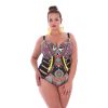 stroj kapielowy jednoczesciowy plus size Aleksja P Z20 przod wyszczuplajacy autorskie miski piankowe Size polski producent LAVEL