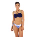 BRIGITT mw n19 dwuczesciowy stroj kapielowy push up wiazany na szyi dla malego biustu z wiazanymi majtkami polski producent lavel 2023 przod