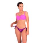 BRIGITT MW B3 dwuczesciowy stroj kapielowy push up dla malego biustu z wiazanymi regulowanymi majtkami polski producent lavel 2023 przod