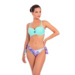 BRIGITT MW N17 dwuczesciowy stroj kapielowy push up dla malego biustu z wiazanymi regulowanymi majtkami polski producent lavel 2023 przod