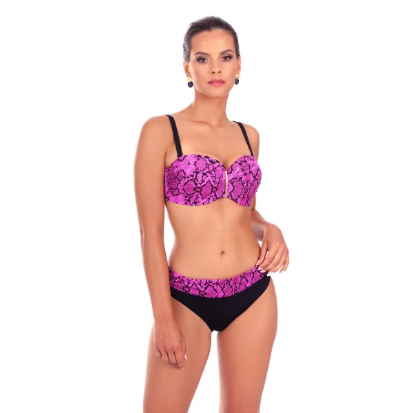 BRIGITT VC B3 majtki kapielowe klasyczne dol od bikini w zwierzece wzory polski producent lavel 2023 przod