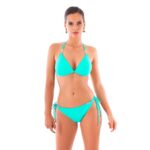 DORA MENTA dwuczesciowy stroj kapielowy push up wiazany na szyi dla malego biustu z wiazanymi regulowanymi majtkami polski producent lavel 2023 przod