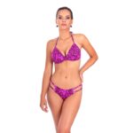 EDIT N VD B3 dwuczesciowy stroj kapielowy push up wiazany na szyi dla malego biustu z seksownymi majtkami polski producent lavel 2023 przod