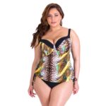 Loren Tankini F11 dwuczesciowy stroj kapielowy plus size zakrywajacy brzuch wyszczuplajacy na duzy biust polski producent lavel 2023 przod3