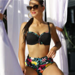 abi b5 stroj kapielowy dwuczesciowy push up z wysokim stanem wyszczuplajacy dla malego biustu na duzy brzuch polski producent lavel 2023 przod3