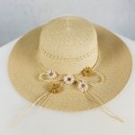 lily kapelusz damski slomkowy bezowy dodatki plazowe okrycie glowy polski producent lavel 2023 przod.jpg