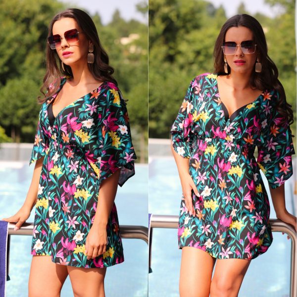 luna b5 sukienka narzutka plazowa polski producent lavel plus size 2023 plener