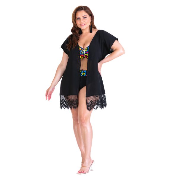 Mia r6 czarna narzutka plazowa plus size wyszczuplajaca polski producent lavel2023 przod