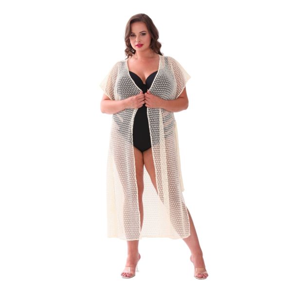 ina k35 sukienka narzutka plazowa plus size polski producent lavel 2023 przod