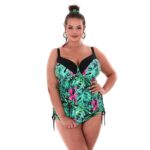 loren tankini n16 dwuczesciowy stroj kapielowy plus size na duzy brzuch biust polski producent lavel 2023 przod