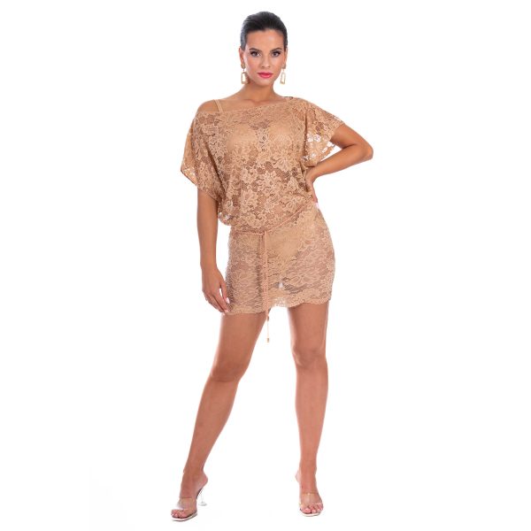 Tunika F K39 narzutka plazowa sukienka polski producent lavel 2024 0