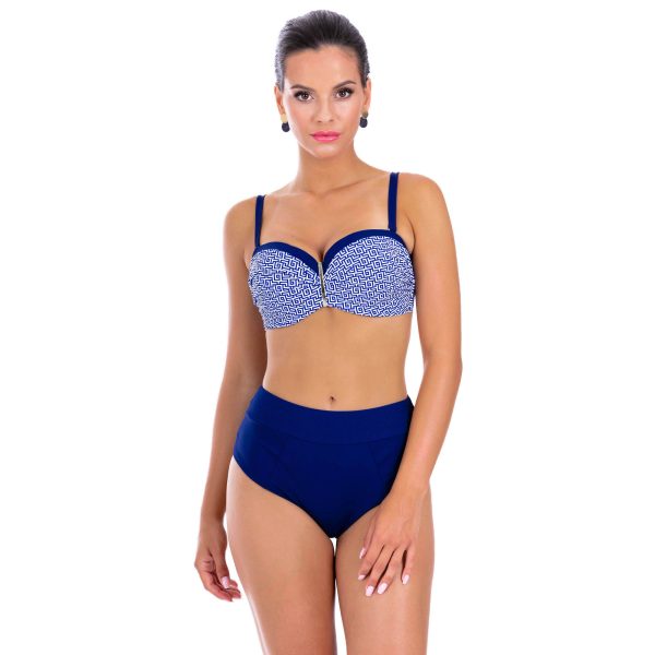 brigitt z v.z z13 stroj kapielowy dwuczesciowy push up z wysokim stanem polski producent lavel 2023 przod