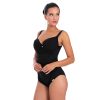 czarny jednoczesciowy kostium kapielowy modelujacy wyszczuplajacy lavel polski markowy stroj kapielowy (7 z 14)