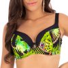 LOREN CUP Z23 biustonosz kapielowy gora od bikini duza na duzy biust usztywnianymi miseczkami z fiszbinami z grubymi ramiaczkami stabiizujacy w liscie zielony polska produkacj lavel 2024 10