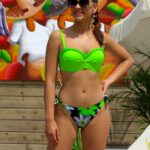 brigitt n21 dwuczesciowy stroj kostium kapielowy z wiazanymi majtkami pushup odpinanymi ramiaczkami w kwiaty lavel 2024 modelujace biust packshot