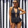 Alina negro jednoczesciowy czarny kostium kapielowy Wyszczuplajacy Plus Size Ukrywajacy Brzuch i Boczki z Baskinka Stroj kapielowy z glebokim dekoltem polski producent 2024(1)
