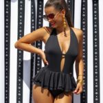 Alina negro jednoczesciowy czarny kostium kapielowy Wyszczuplajacy Plus Size Ukrywajacy Brzuch i Boczki z Baskinka Stroj kapielowy z glebokim dekoltem polski producent 2024(3)