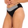 Panties v.C N8 Czarne kapielowki damskie Majtki kapielowe w czarno biale paski zakrywajace posladki dol od bikini plus size polski producent LAVEL 2024 (6)