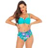 Abi Cup N23 Biustonosz kapielowy Push Up dla Malego biustu dla duzego biustu Plus Size morski w roslinny wzorA od bikini polski producent LAVEL 2024 (5)