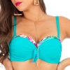Abi Cup N23 Biustonosz kapielowy Push Up dla Malego biustu dla duzego biustu Plus Size morski w roslinny wzorA od bikini polski producent LAVEL 2024 (6)