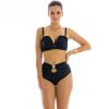 Anita negro czarny Dwuczesciowy kostium kapielowy push up z wysokim stanem wyszczuplajacy modelujacy czarne bikini plus size polski producent LAVEL 2024 (4)