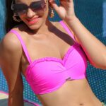 Brigitt Cup N20 Stanik kapielowy pushup dla malego biustu biustonosze kapielowe czarna gora od bikini w roslinny wzor liscie palmowe z odpinanymi ramiaczkami polski producent LAVEL 2024 (2)