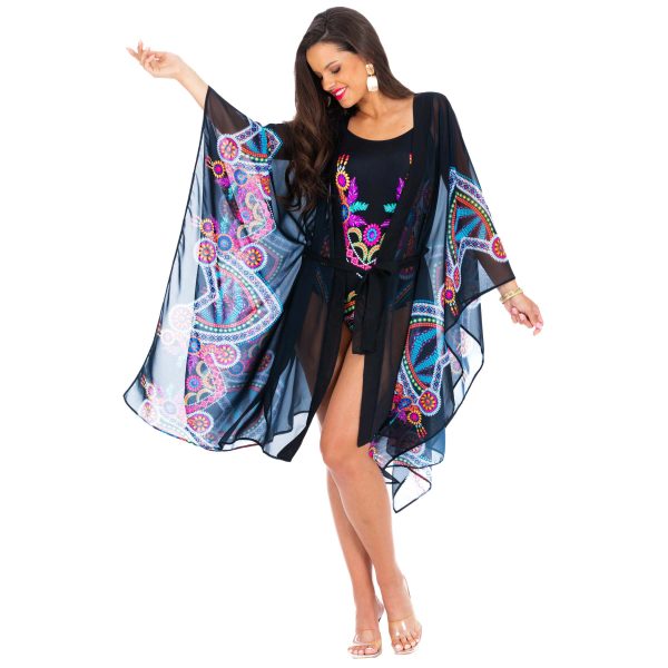 Kimono Z22 Kimono plazowe z paskiem na duzy brzuch zakrywajaca na duzy biust wyszczuplajace dla puszystych plus size narzutka plazowa wiazana xl polski producent LAVEL 2024 (9)