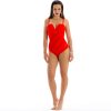 Milena 3 Sandia Jednoczesciowy wyszczuplajacy stroj kapielowy push up z wycieciem czerwony kostium kapielowy xl polski producent LAVEL 2024 (3)