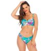Panties v.A N23 Dol od bikini Majtki kapielowe klasyczne kapielowki damskie blekitne figi turkusowe w rozowe kwiaty dol od stroju kapielowego premium polski producent LAVEL 2024 (6)