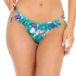figi lili n23 majtki kapielowe wiazane z falbanka turkusowe w kwiaty morski dol od bikini kapielowki damskie wiazane seksowne majtki kapielowe polski producent lavel 2024 (1)