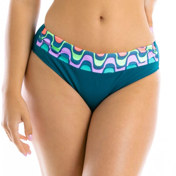 Panties vC C6 Kapielowki damskie Dol od bikini Morskie majtki kapielowe klasyczne we wzorki kapielowki damskie figi z grubym pasem dol od stroju lavel polski producent LAVEL 2024