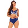 LOREN T5 dwuczesciowy kostium kapielowy plus size na duzy biust granatowy z wysokim stanem dla duzego brzucha wyszczuplajace bikini lavel 2024 4