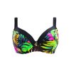 Loren Cup N20 Gora od bikini soft cup half biustonosz stanik kapielowy push up dla duzego biustu szerokie ramiaczka plus size w kwiatowy wzor palmy lavel polski producent LAVEL 2024 10