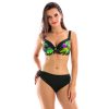 Loren Cup N20 Gora od bikini soft cup half biustonosz stanik kapielowy push up dla duzego biustu szerokie ramiaczka plus size w kwiatowy wzor palmy lavel polski producent LAVEL 2024 2