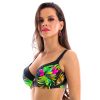 Loren Cup N20 Gora od bikini soft cup half biustonosz stanik kapielowy push up dla duzego biustu szerokie ramiaczka plus size w kwiatowy wzor palmy lavel polski producent LAVEL 2024 4