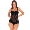 Tankini A Negro czarny koronkowy kostium kapielowy stroj kapielowy zaslaniajacy brzuch seksowne zmyslowe bikini lavel 2024 6