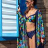 kimono n22 szlafrok narzutka na plaze na lato na stroj kapielowy sukienka na kostium w kwiatki kwiatowy wzor plus size lavel 2024(12)