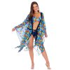 kimono n22 szlafrok narzutka na plaze na lato na stroj kapielowy sukienka na kostium w kwiatki kwiatowy wzor plus size lavel 2024(4)