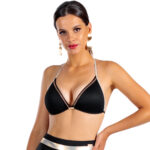 Dora L Cup Negro Czarna usztywniana góra od bikini wiązana na szyi dwuczęściowy strój kąpielowy LAVEL polska produkcja 2025 1